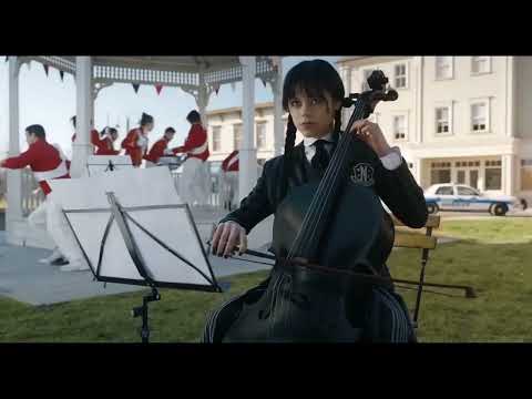 Wednesday playing cello (episode 3 scene) | Wednesday Netflix