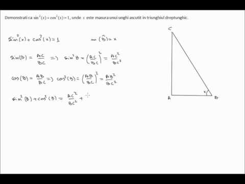 Sin, cos, tg, ctg - probleme rezolvate (7h25)