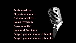 Josh Groban - Panis Angelicus (lyrics)