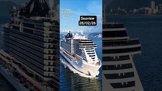 MSC SEAVIEW navio ship  cruzeiro 28/02/26  Santos Buzios Salvador @cruzeiros2025  #shorts