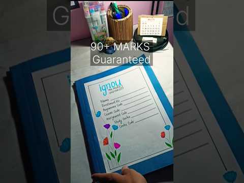 how to make ignou assignment file #ignou #assignment #file #ideas #cover #shorts #students #youtube