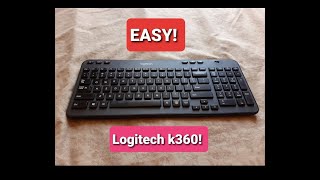 How to open logitech k360!😃