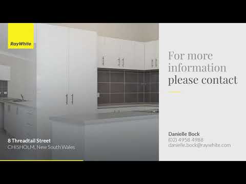 8 Threadtail Street, Chisholm, NSW 2322, 3 Schlafzimmer, 2 Badezimmer, House