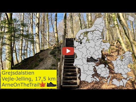 VANDRETUR: Grejsdalstien, Vejle-Jelling, 17,5 km (video med rute, billeder og videoklip)