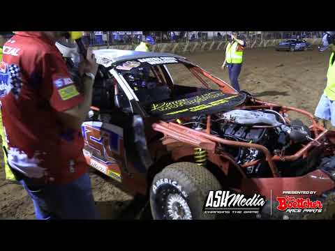 Modified Sedans: Ben Richardson Rollover - Kingaroy Speedway