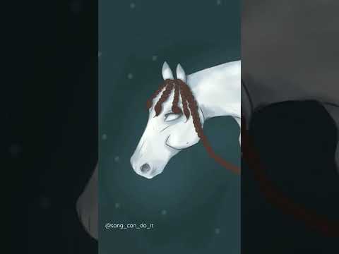 Too ticky and the snow horse fanart by Sang  #moomin #moominvalley #snufkin