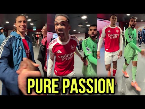 Arsenal Players CELEBRATE Wildly in Tunnel After Beating Crystal Palace 🔥