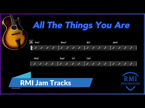 All the Things You Are Jam Track | Swing 170 BPM | RMI Jam Tracks