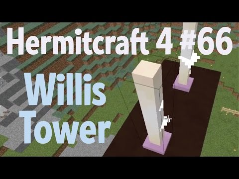 Willis Tower (Sears tower) 8.53 minute build! — Hermitcraft 4 ep 66