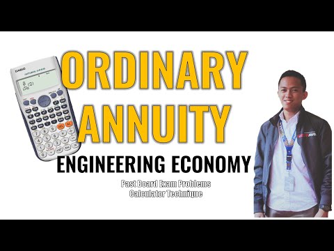 ORDINARY ANNUITY |Engineering Economy|