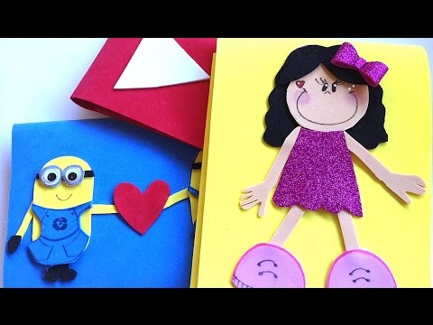 Fundas para cuadernos y libros con fofuchas o Minions