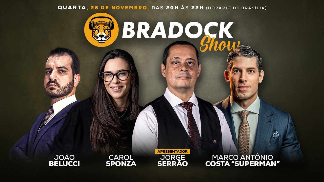 Bradock Show 26/11/25 - Serrão, Carol Sponza, Marco Antonio "Superman" e João Belucci