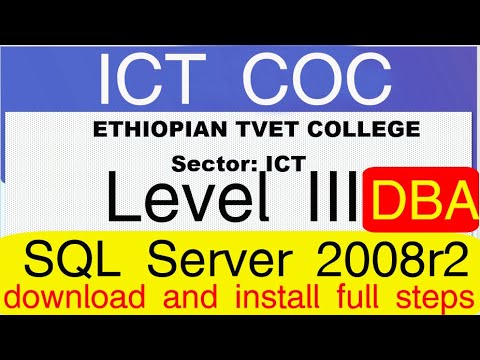 ICT COC Exam questions Level 3 DBA Download and install SQL ...