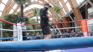 LUKE CAMPBELL PUBLIC WORKOUT IN SHEFFIELD (SKIPPING &amp; SHADOW BOXING / CAMPBELL SYKES