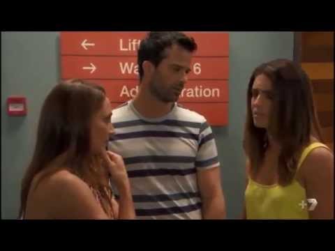 Leah and Zac hug scene ep 6278