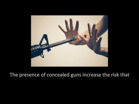 Video: Risks of carrying guns and weapons in public places