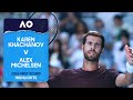 Karen Khachanov V Alex Michelsen Highlights Australian Open 2026 First Round