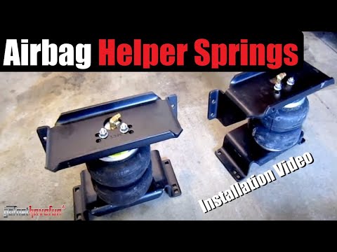 Air bag Suspension Helper Spring Installation (Firestone Ride Rite) | AnthonyJ350