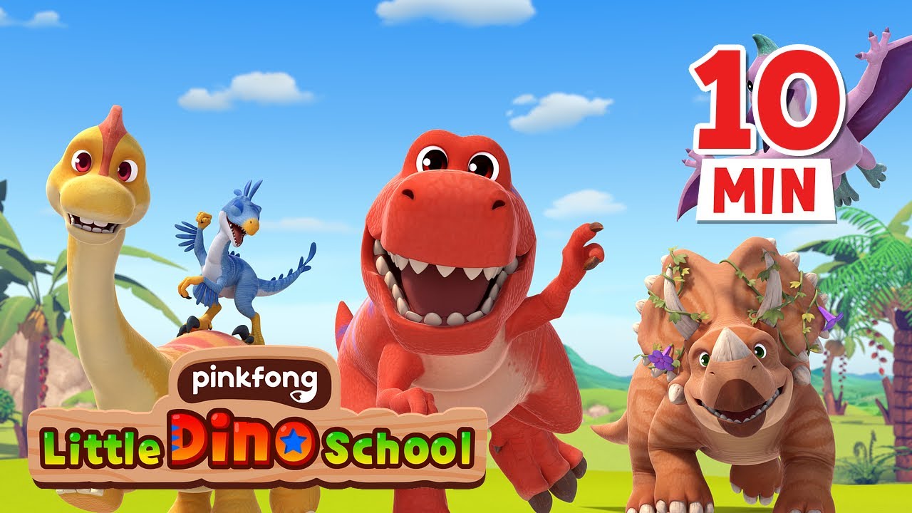🦖🏫 Welcome to Dino School! | Dinosaur Cartoon | Compilation | Pinkfong Dinosaurs for Kids
