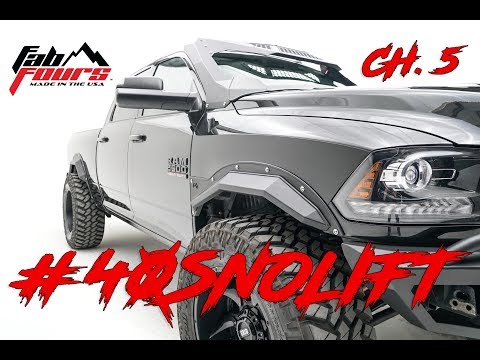 2016-2018 Dodge Ram // Fab Fours Open Fender System // Installing The Rocker Channel Plates