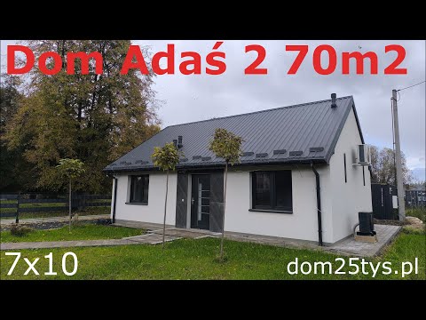 Dom 70m2 Adaś 2 | Stan Surowy Otwarty a Stan pod klucz | Jakie koszty? jak wygląda środek? 3 pokoje
