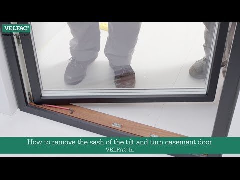 How to remove the sash of the tilt and turn casement door