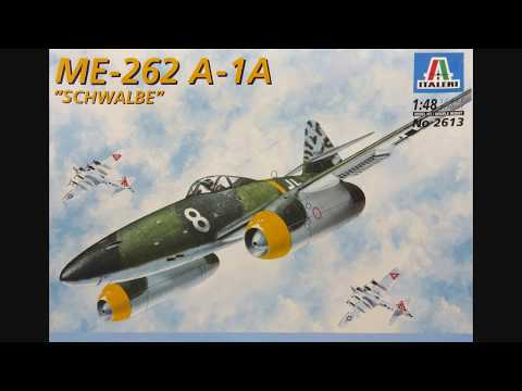 Italeri 1/48 ME-262 A-1A "Schwalbe" Kit# 2613