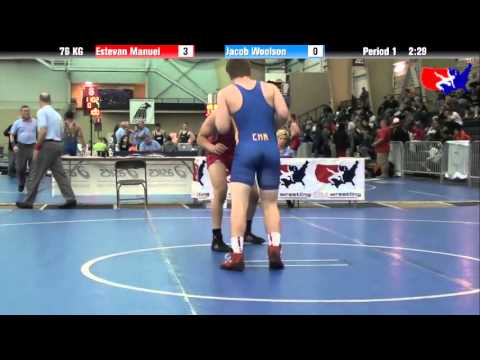 Estevan Manuel vs. Jacob Woolson at 2013 ASICS FILA Cadet Nationals - GR