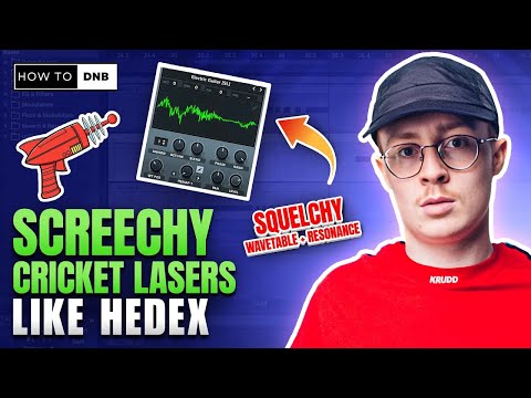 HEDEX TUTORIAL: Cricket Laser Bass - Belgian Jumpup DNB Tutorial