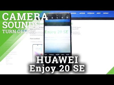 How to Manage Camera Sound in HUAWEI Enjoy 20 SE – Turn On / Off Camera Shutter Sound