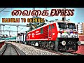 Madurai to Chennai on board 12636/Vaigai express in Indian Train Simulator 2022 [PC]