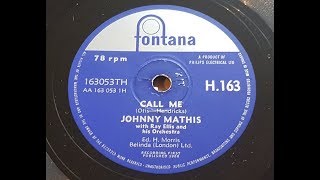 Johnny Mathis &#39;Call Me&#39; 1958 78 rpm