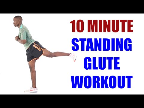 10 Minute Standing Glute Workout No Weights/ Glute Toning Workout