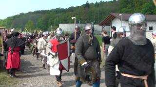 preview picture of video 'Ritterspiele Freienfels 2009 - Anmarsch des Heeres'
