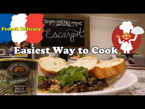 ESCARGOTS (Snails) in Garlic Butter Sauce | Easiest Way to COOK Snails