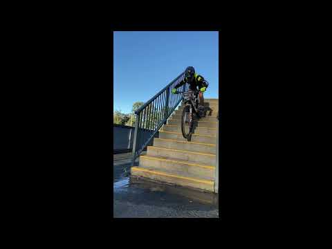 Biggest and steepest staircase i've ever ridden down!!!