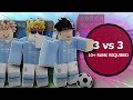 Playing the NEW 3v3 MODE in Touch Football! (Roblox Soccer)