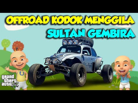 Sultan Upin Ipin Super OFFROAD Mobil KODOK ManTUL Kencang - GTA V Upin Ipin Episode Terbaru 795