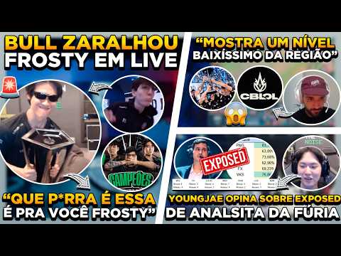 🚨 BULL ZOMBA DE FROSTY EM LIVE ! BRTT FAZ FORTE CRÍTICA AO CBLOL ! YOUNGJAE OPINA EXPOSED FÚRIA