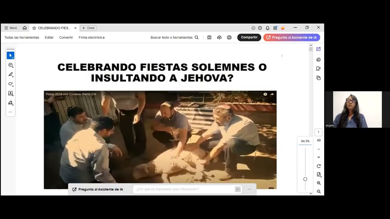 "CELEBRANDO FIESTAS SOLEMNES O INSULTANDO A JEHOVÁ?". PARTE 3. Angela Granada.