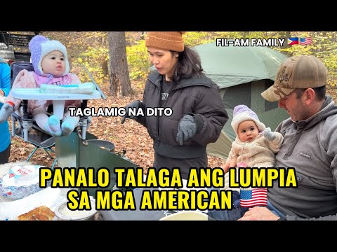 FIRST FALL CAMPING NI ELLIE + NAUBOS ULIT ANG LUMPIA 😍