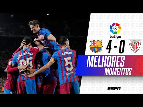 Gols e lances de Barcelona x Athletic Bilbao