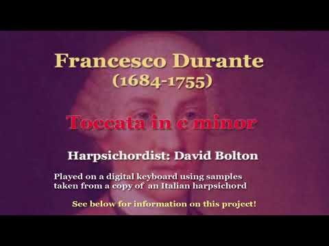 Francesco Durante (1684-1755): Harpsichord Toccata in c minor