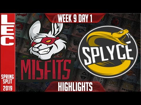 MSF vs SPY Highlights | LEC Spring 2019 Week 9 Day 1 | Misfits vs Splyce