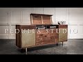 PEDULLA STUDIO | Building a Walnut & Brass Record Cabinet