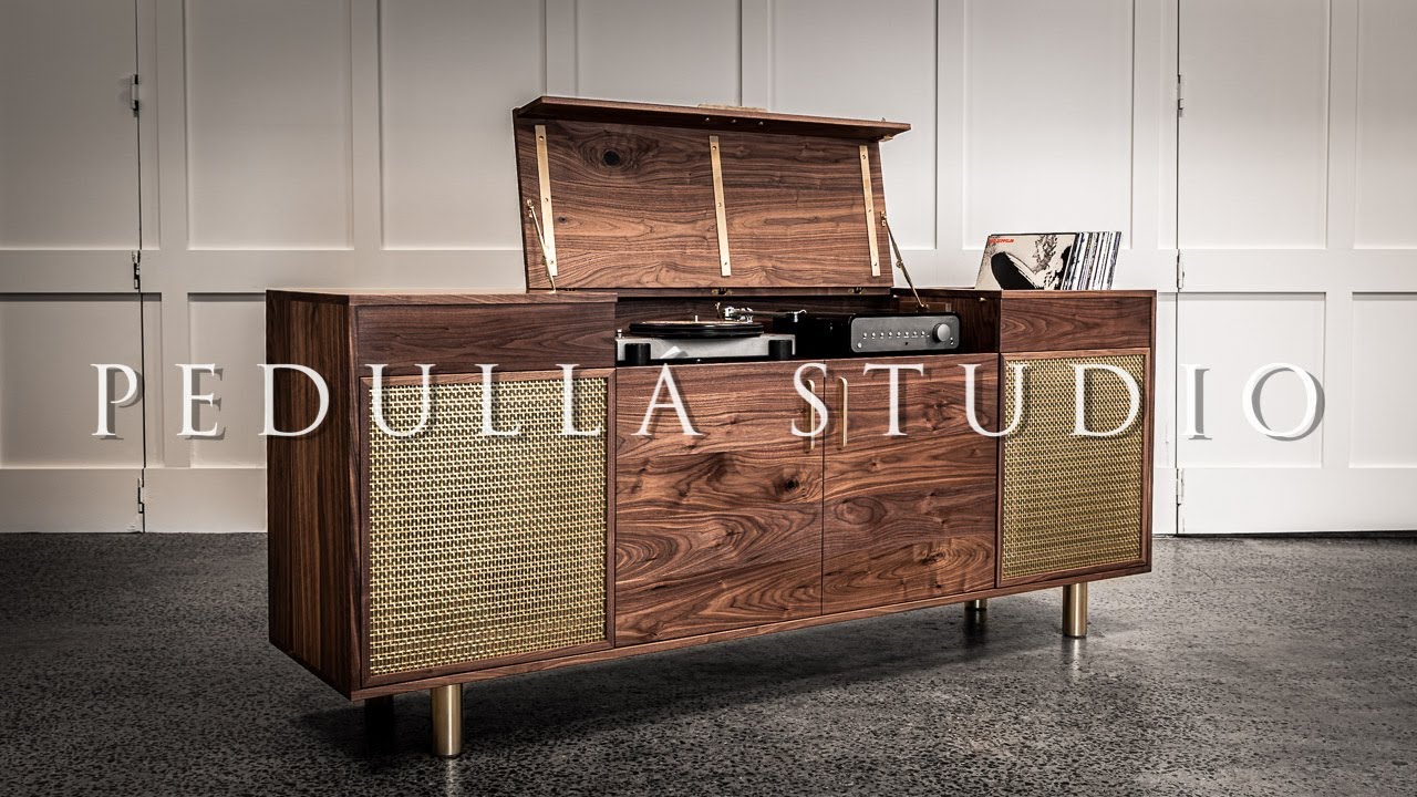 Watch video PEDULLA STUDIO | Building a Walnut & Brass Record Cabinet Now PEDULLA STUDIO | Building a Walnut & Brass Record Cabinet