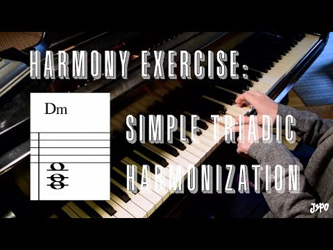 Harmony Exercise: Triadic Harmonization with J3PO