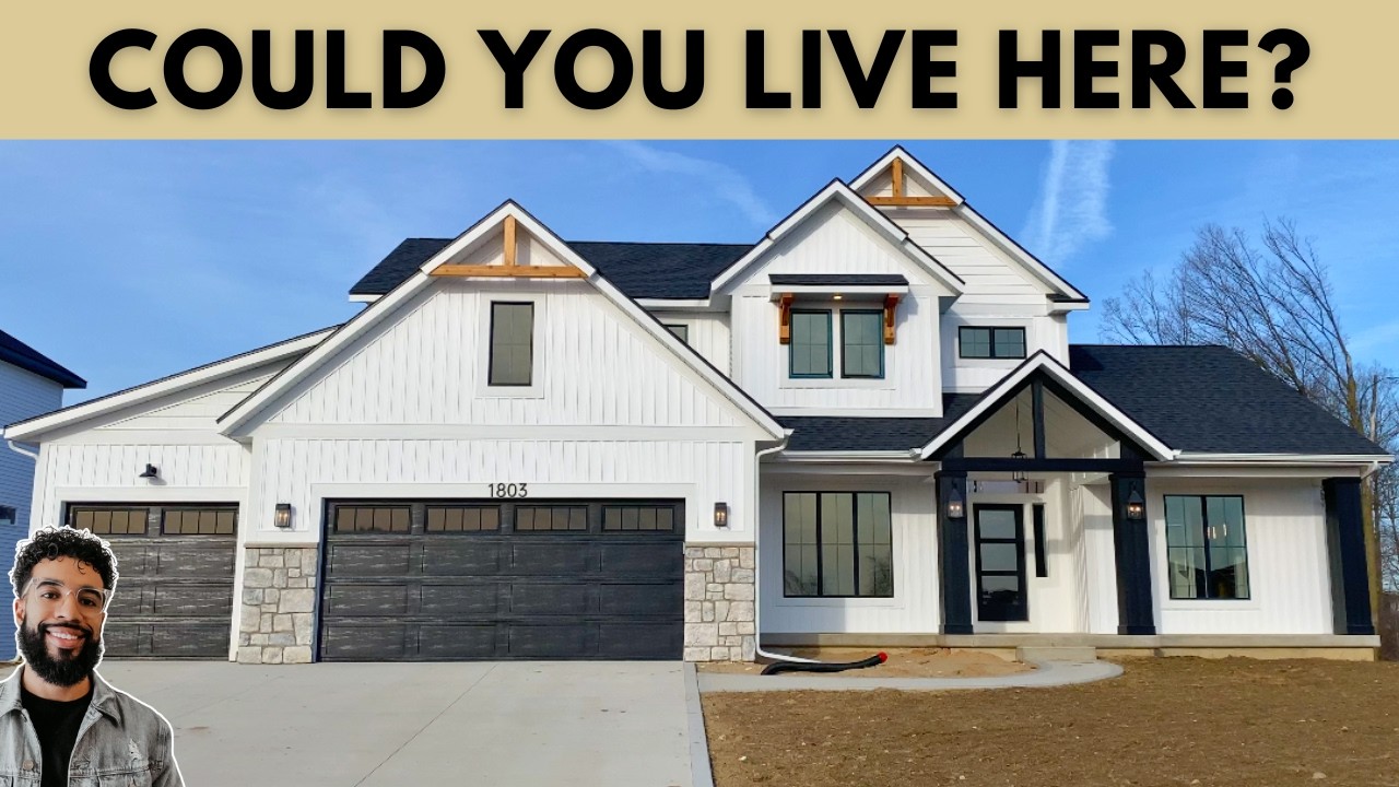 INCREDIBLE New Construction Home Tour Near Grand Rapids Michigan | 4 Bed Home w/ FLAWLESS Main Level