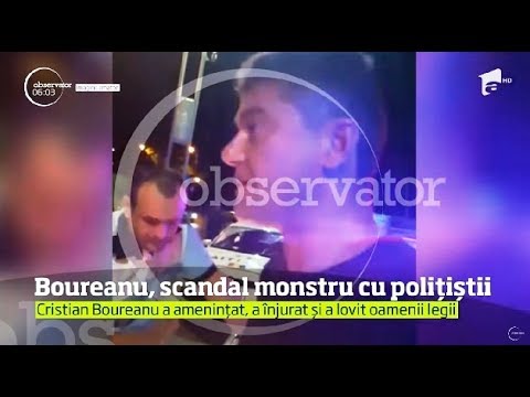 Scandal uriaş, în plină stradă, în toiul nopţii, în Capitală. Protagonist - Cristian Boureanu