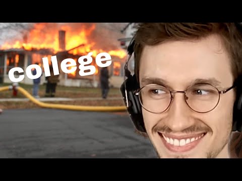 Dylan being salty about his scam college for 5 minutes straight